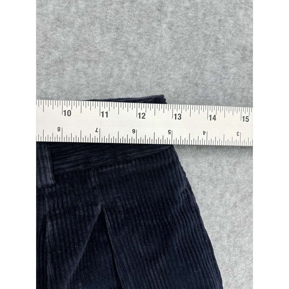 Vintage Eddie Bauer Corduroy Pants Made USA Navy Pleated 26x29